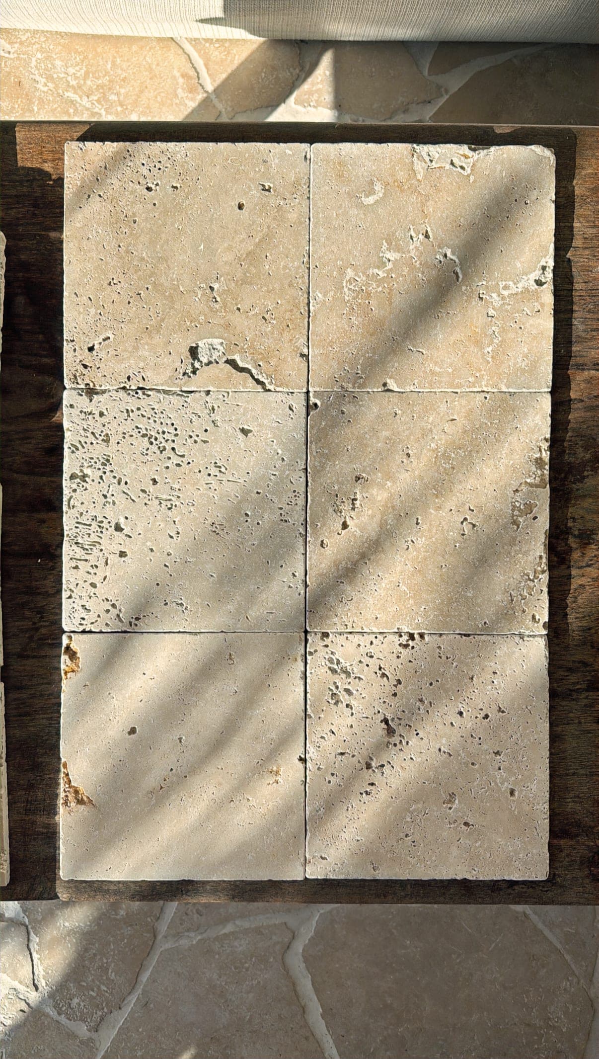 Carreau travertin 20x20x1