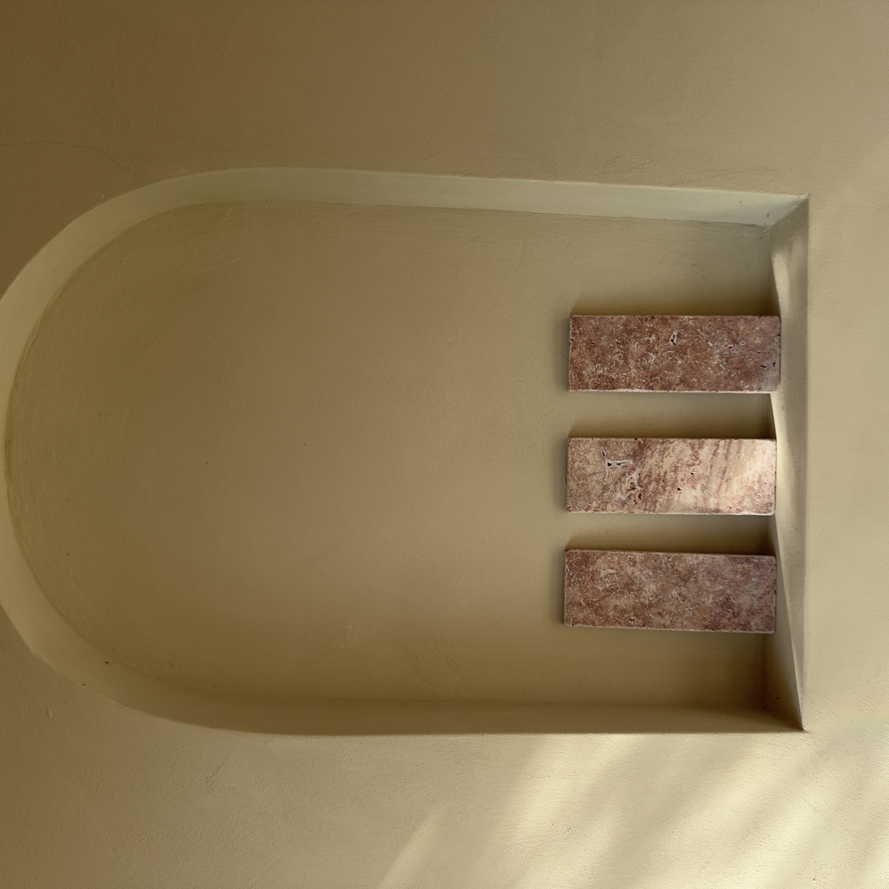 Travertin Rosso bricks 7,5x20,3