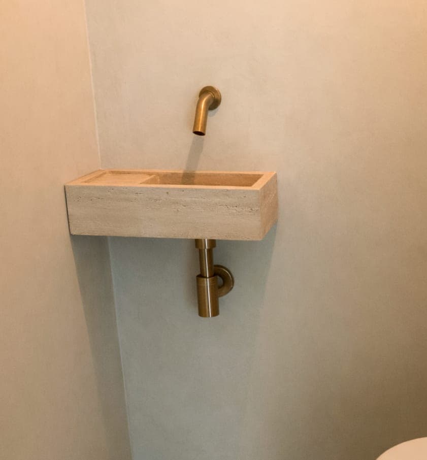 Travertin fonteintje 39x18x10