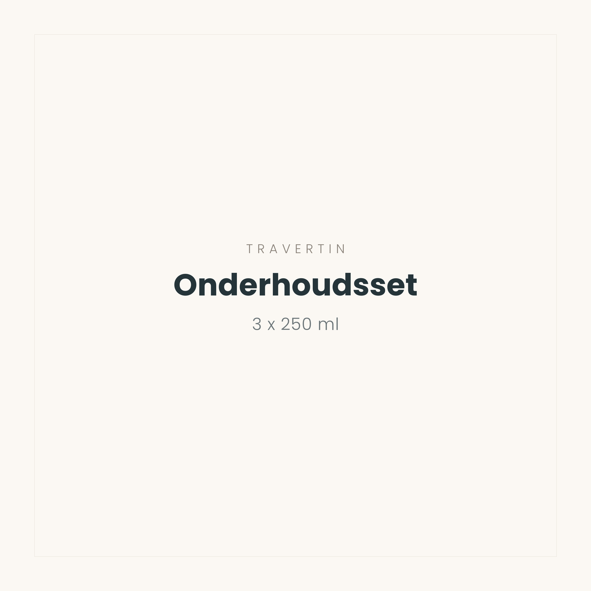 Travertin onderhoudsset voor waskommen
